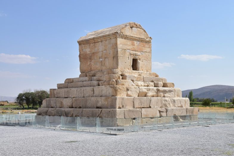 The tomb of Cyrus the Great at Pasargad, Iran. Photo: Bernd81.
