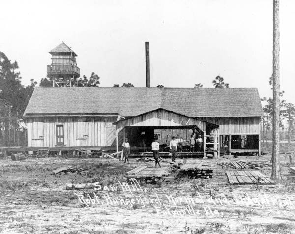  Sawmill of the Robert Hungerford Normal and Industrial School (20th century) via Florida Memory: State Library and Archives of Florida, Print Collection