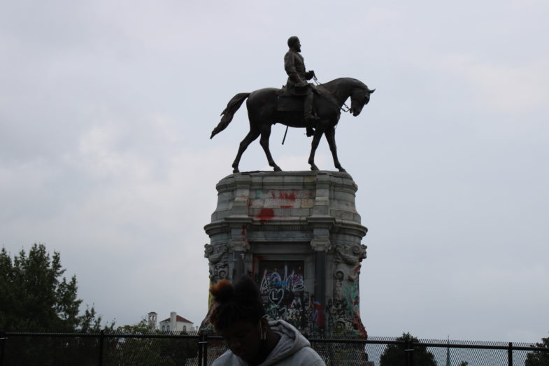 Xavier, a Richmond local revisiting the monument. Photo: Maria Payton.
