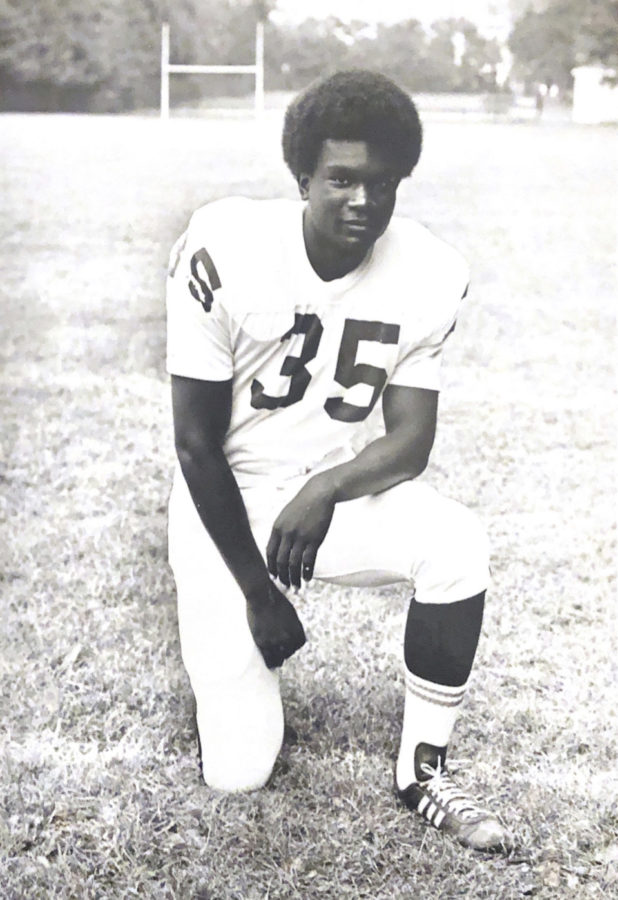 My father’s senior year football picture.